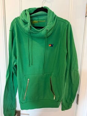 NWOT - Aviator Nation Ninja Hoodie Kelly Green